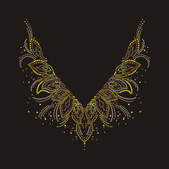 Bling Collar Rhinestone Transfer design