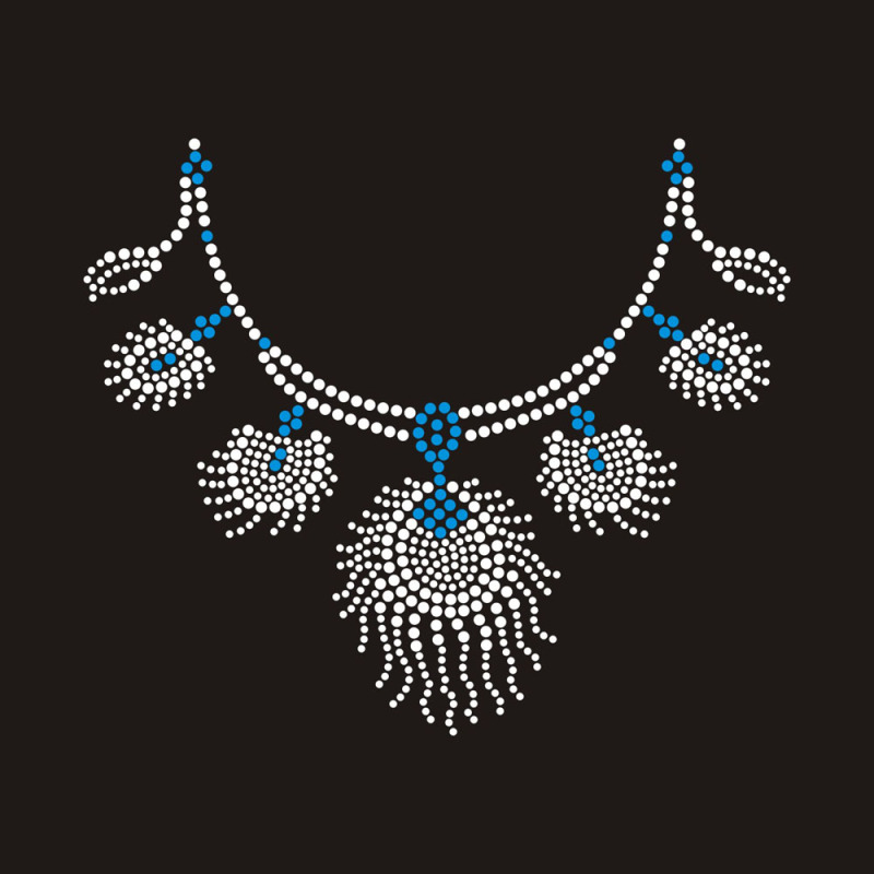 Bling Feather Collar Rhinestone Transfer design