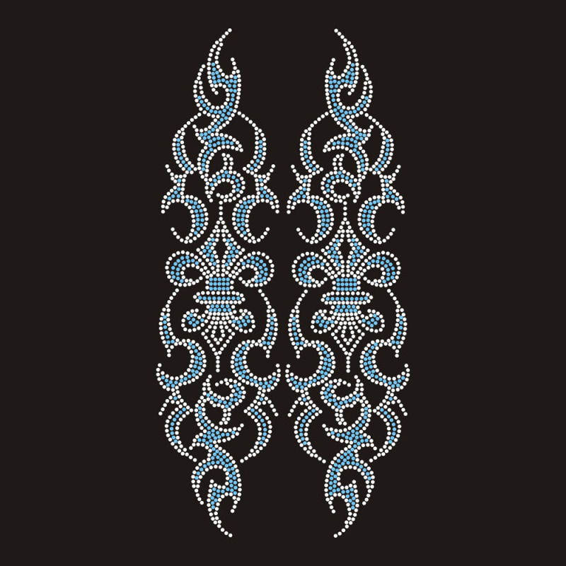 Bling Iris Collar Rhinestone Transfer design