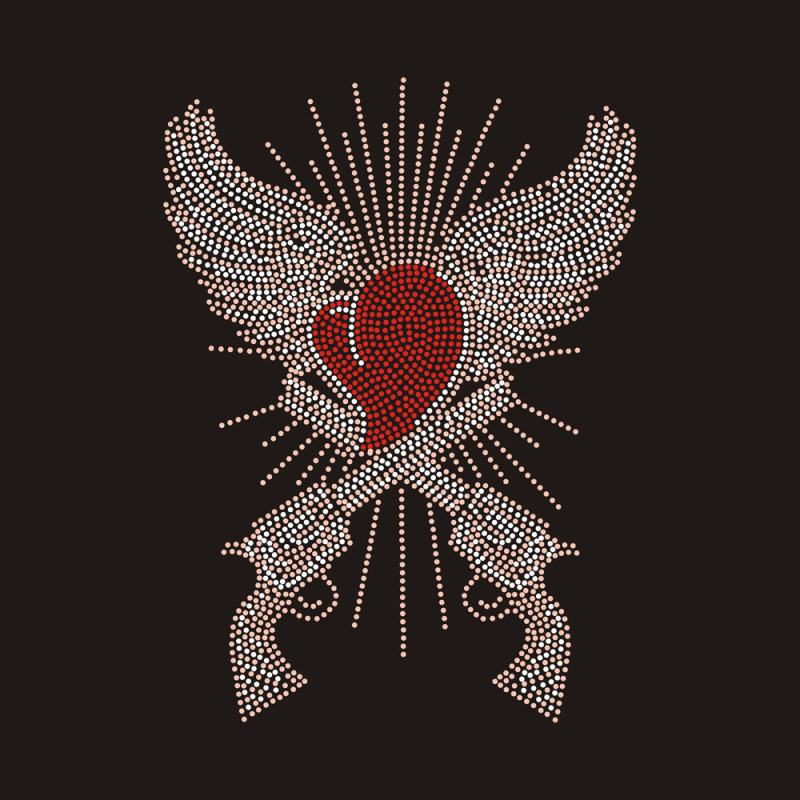 love gun design rhinestone