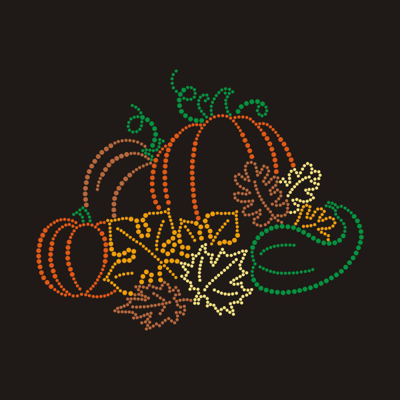 Halloween pumpkins rhinestone design