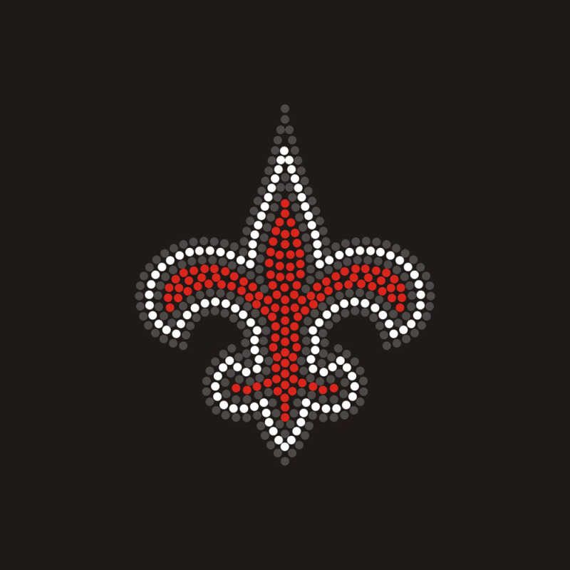 iris red rhinestone design drawing