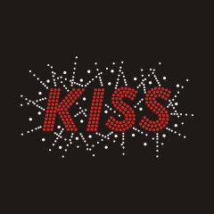 kiss letter design