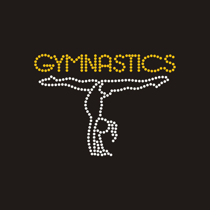 Rhinestone Gymnastics Rocks Sticky Flock Design