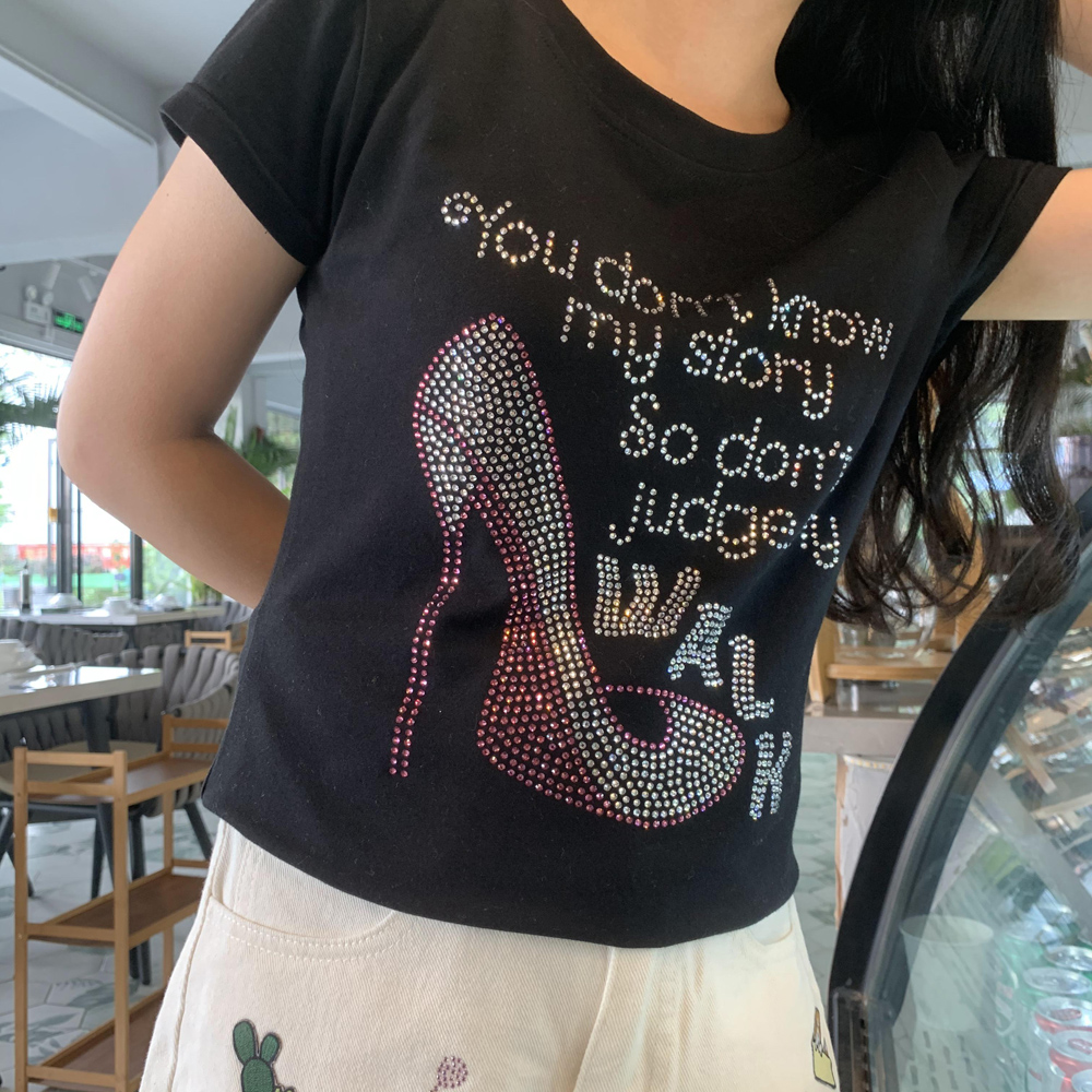 Custom Walking by Faith Hotfix Rhinestone Heat Transfers Wholesale for T-shirts