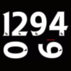 OEM clothing jersey name and letter screen printing plastisol soccer heat transfer numbers