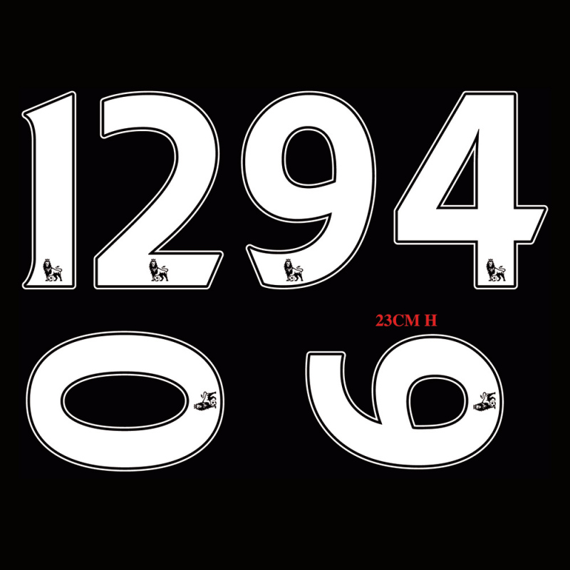 OEM clothing jersey name and letter screen printing plastisol soccer heat transfer numbers