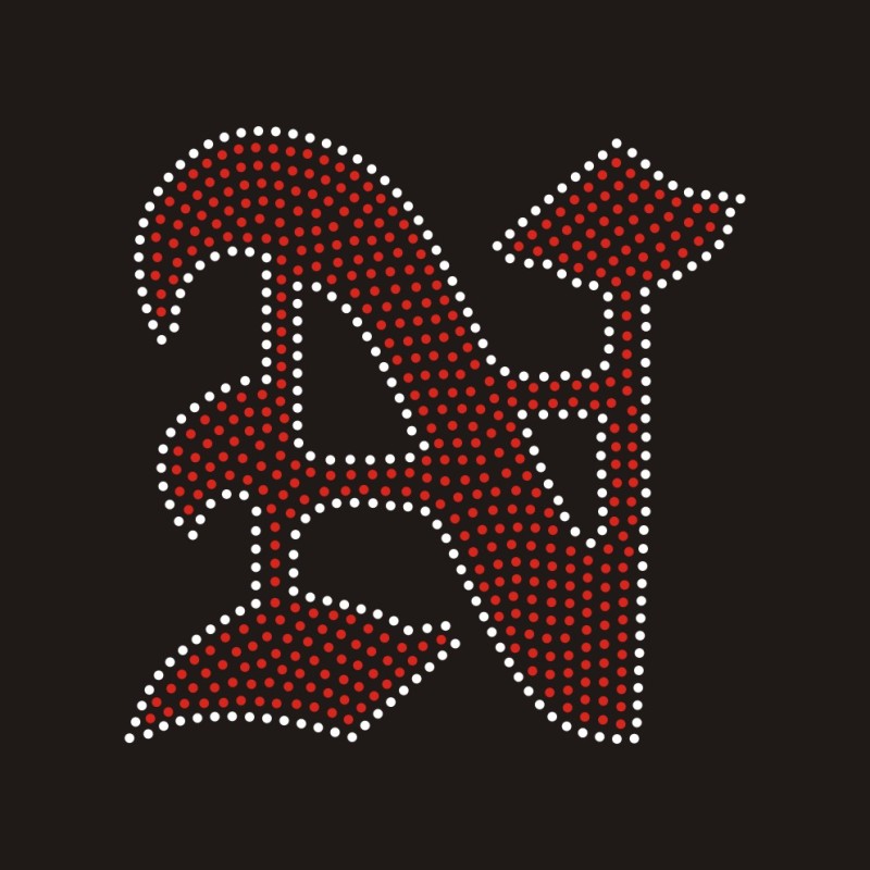 Custom Rhinestone Font Letters Pattern DIY Design