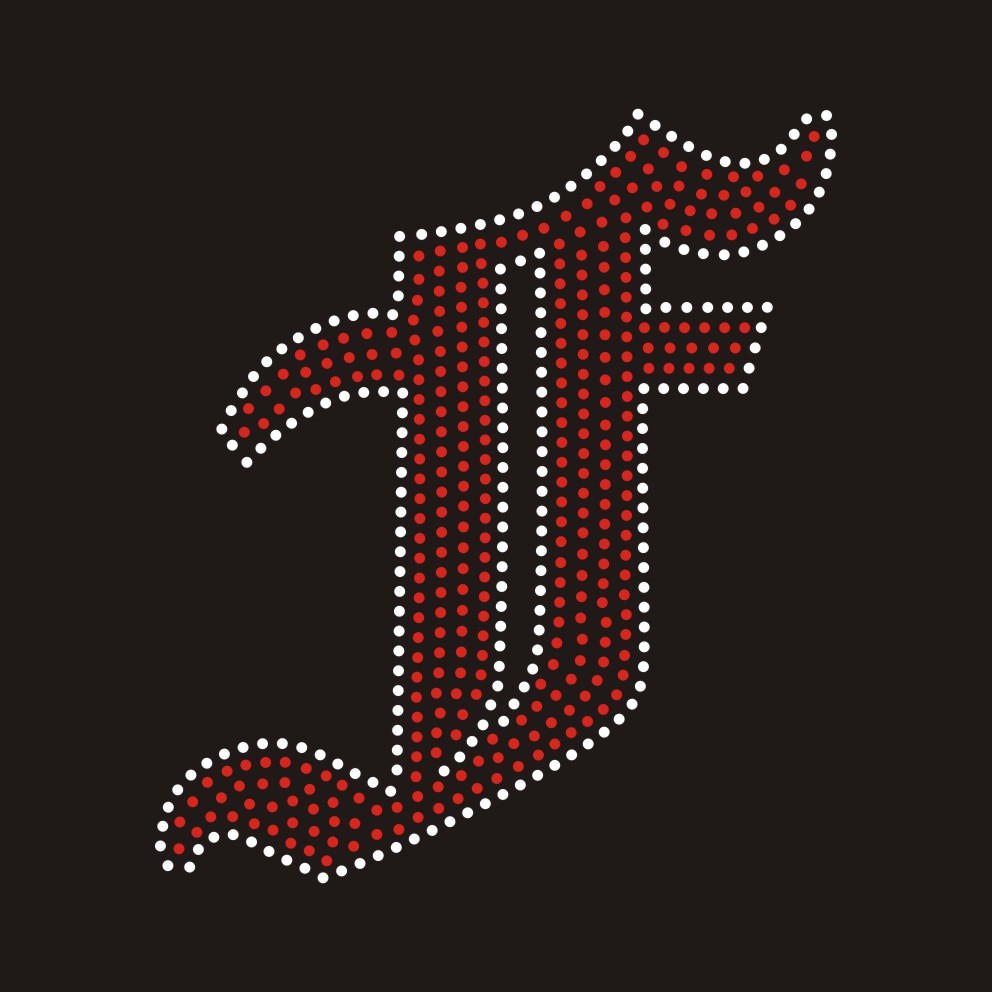 Custom Rhinestone Font Letters Pattern DIY Design