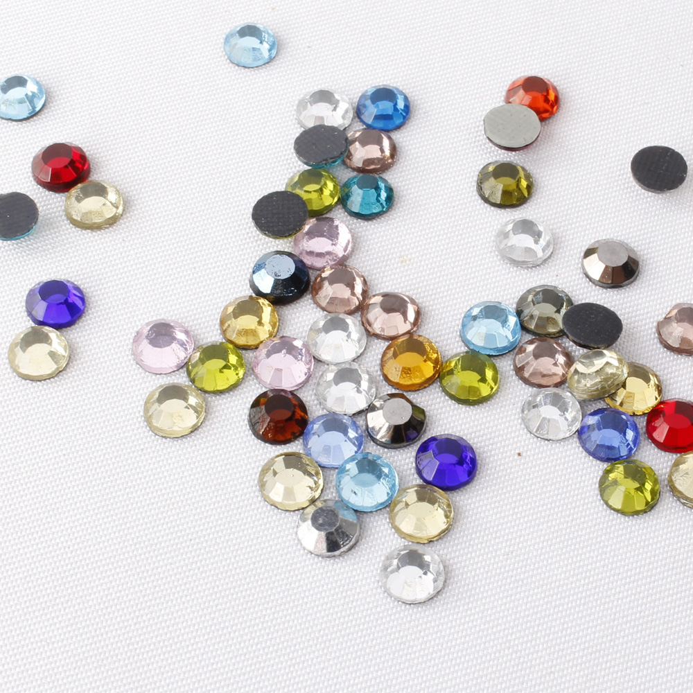 bling crystal SS6/SS10/SS16 colorful hotfix flatback rhinestone motif