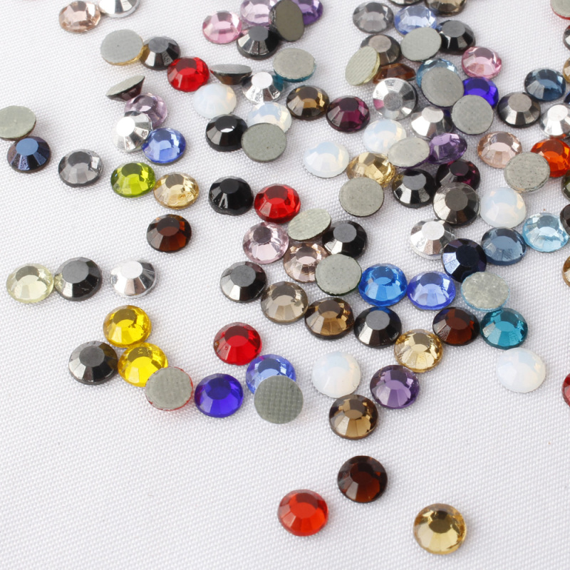 bling crystal SS6/SS10/SS16 colorful hotfix flatback rhinestone motif