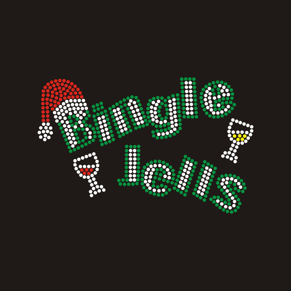 Fruit strawberry flower rhinestone transfer Bling design
