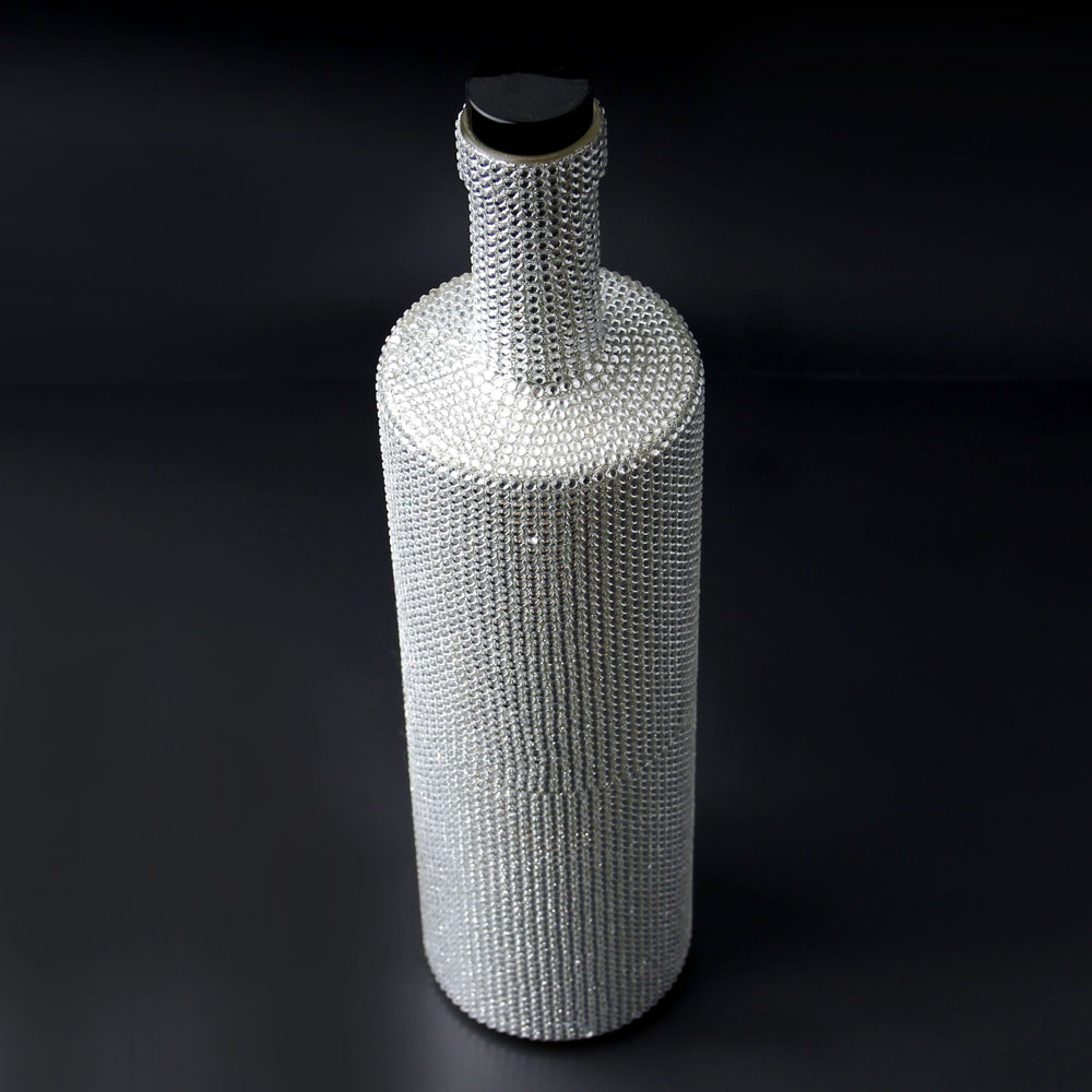 DIY Tall Glass bottle Rhinestone sticker