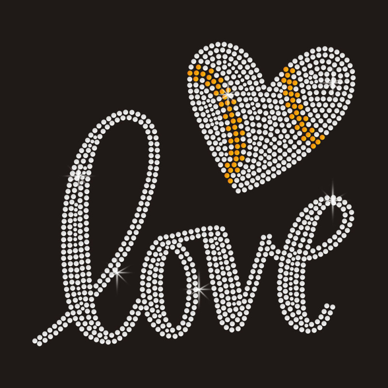 Rhinestone Baseball letter design