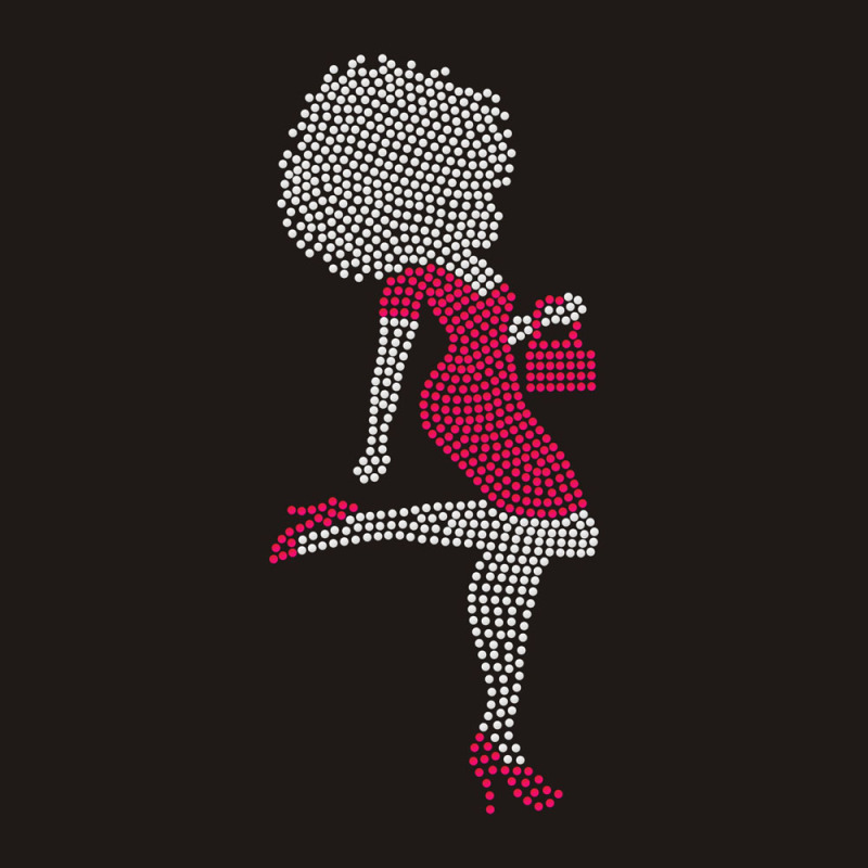 Black Girl Rhinestone Design