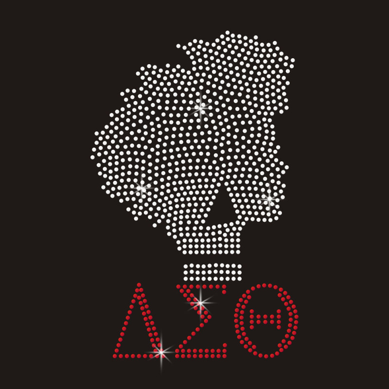 Black Girl Rhinestone Design