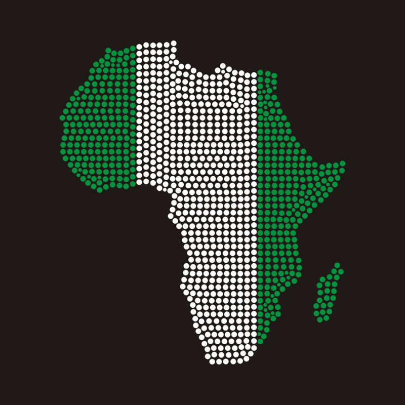Bling Map of Africa Flag design Rhinestone