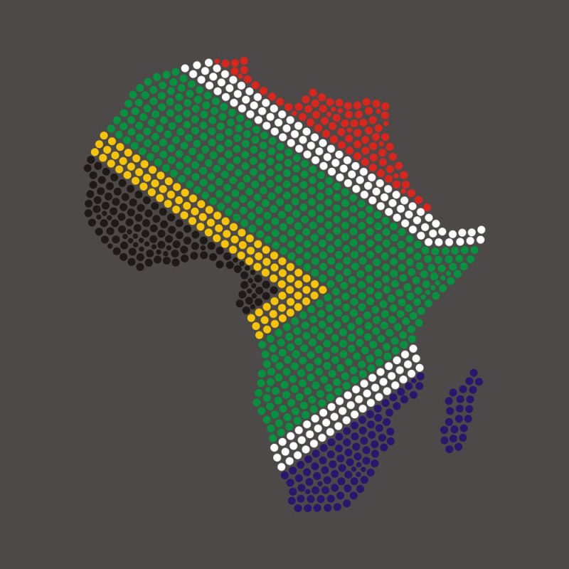 Bling Map of Africa Flag design Rhinestone