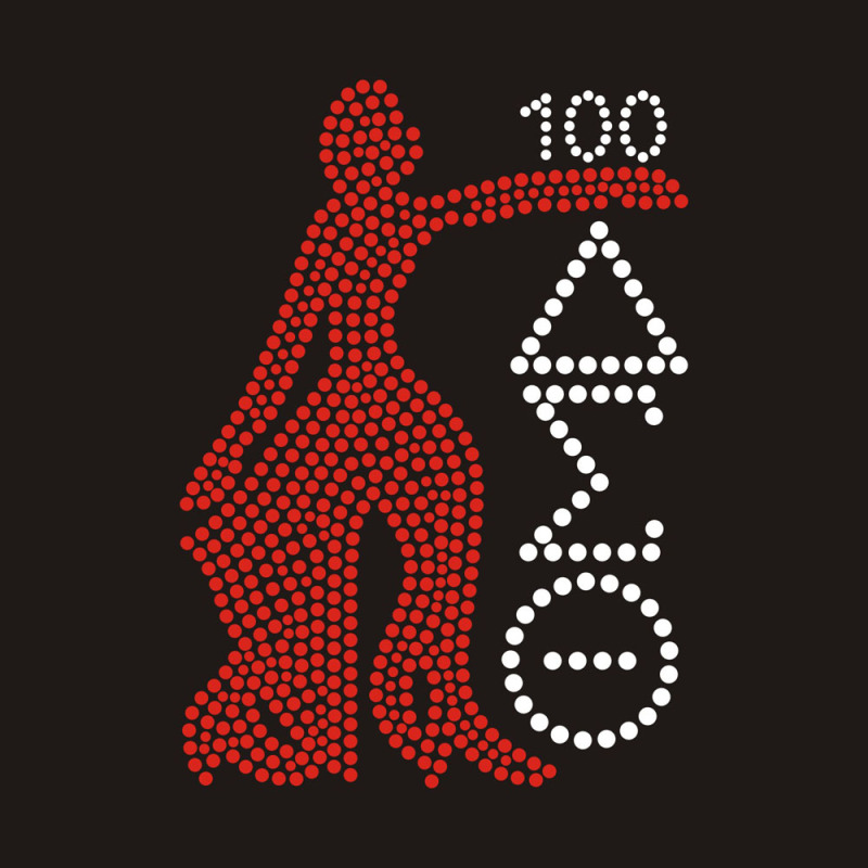 SS6 SS10 Red Pattern Rhinestone Transfer