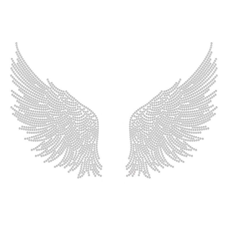 wings rhinestone transfer