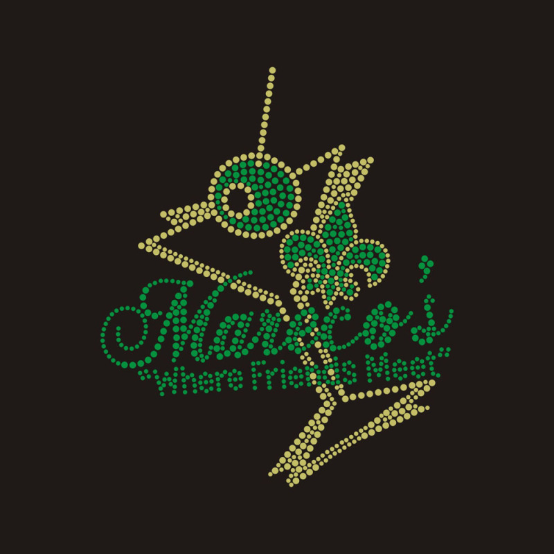 iris citrine rhinestone design drawing