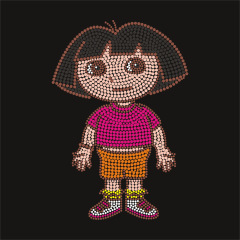 Gymnast Rhinestone Iron-On Crystal Bling Hotfix Sparkle Transfer Applique