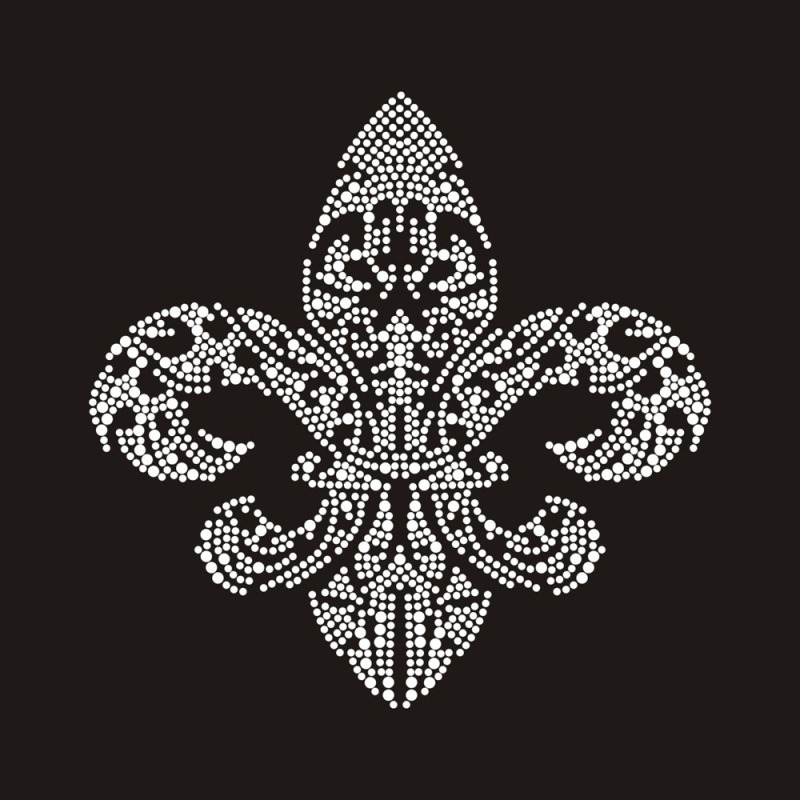 iris us hat rhinestone design drawing