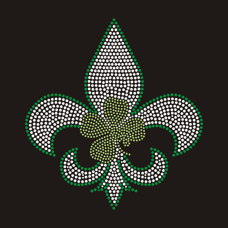 iris us hat rhinestone design drawing