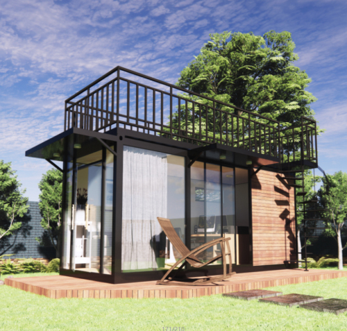 Luxury 40Ft Building Container Prefab House For Villa