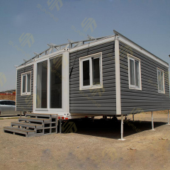Steel Frame Container House With Roof Balcony