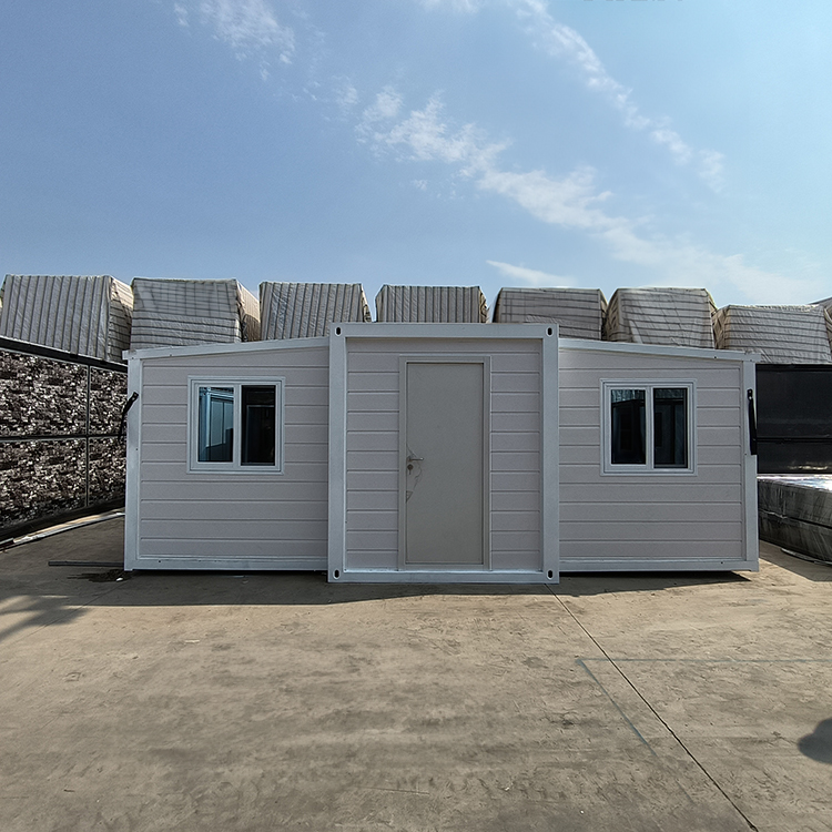 White Expandable tiny house