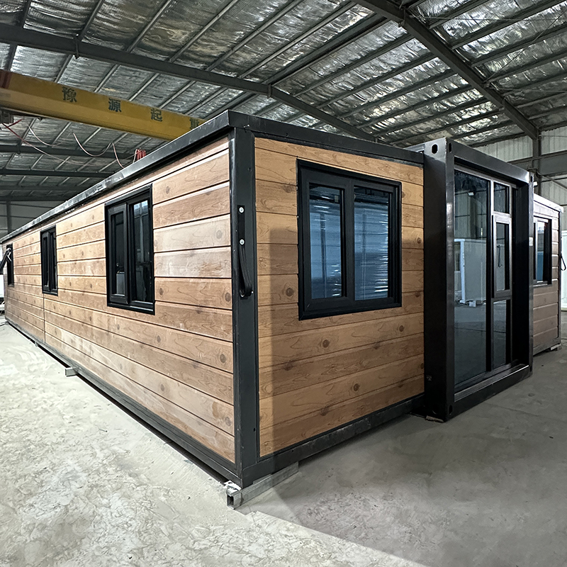 40ft wood grain expandable container house