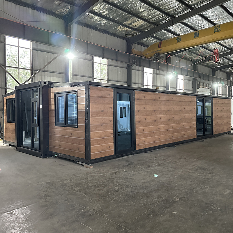 40ft wood grain expandable container house