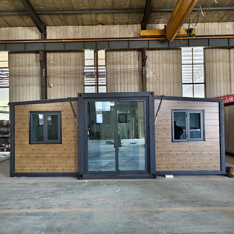 20ft wood grain expandable container house