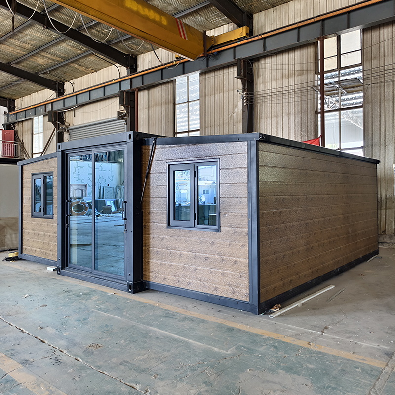 20ft wood grain expandable container house