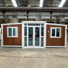 20FT expandable container house with custom sliding door