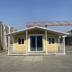 40FT expandable container house with triangulated roof