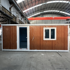 20FT expandable container house with custom sliding door
