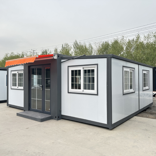 Amazon Expandable House – 20FT Expandable Container House with Entrance Door Canopy