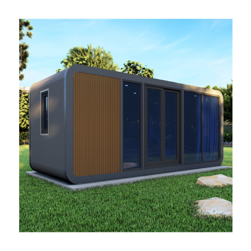 20FT Prefabricated Container Home Prefab Capsule House Apple Cabin For Living