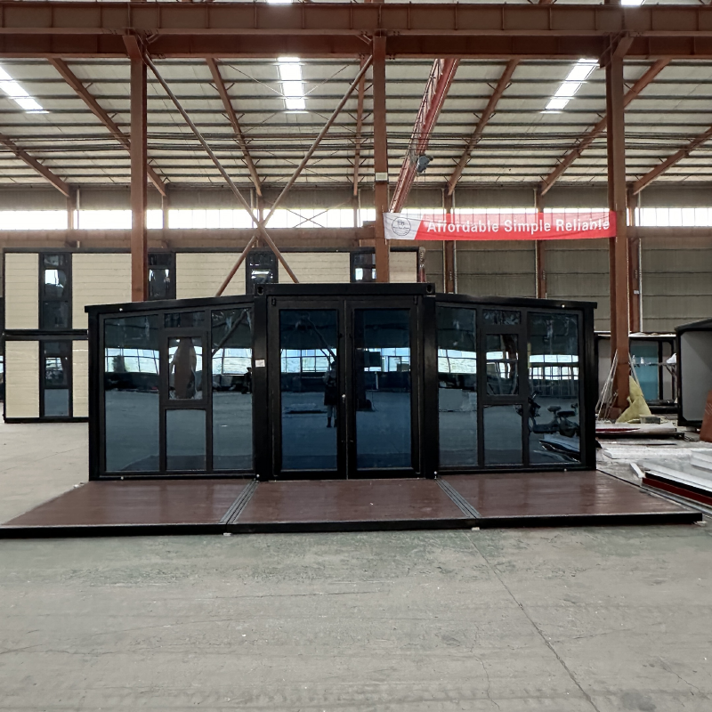 20ft Prefab Expandable Home with Glass Wall & WPC Flooring | SUNFINE
