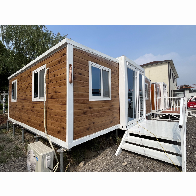 Luxury prefabricated prebuilt folding tiny home With stairs