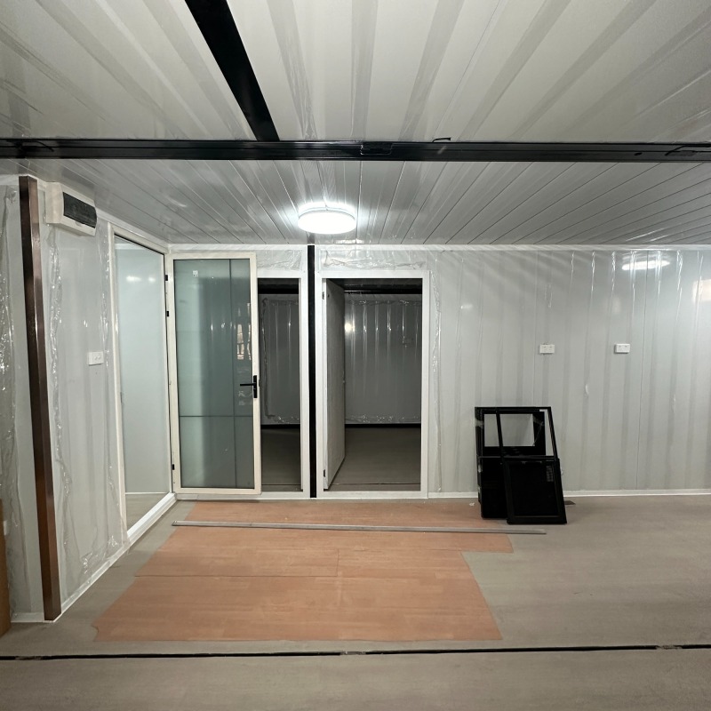 Foldable Houses – 30ft Prefab Expandable Homes with Grey Brick Metal Panels