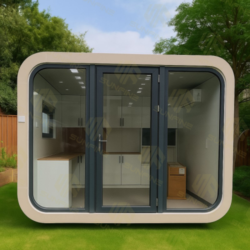 Office Apple Cabin Home Prefabricated Container with Amenities