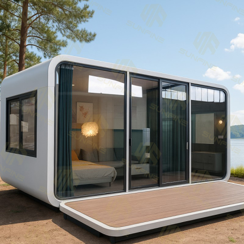 Affordable Prefabricated Apple Cabin with Kitchen &amp; Bathroom