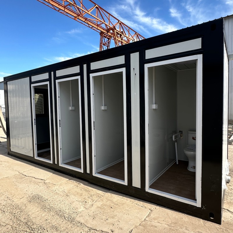 Portable Container Restroom — 20ft Modular Unit with Shower & Office