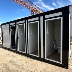 Portable Container Restroom — 20ft Modular Unit with Shower & Office