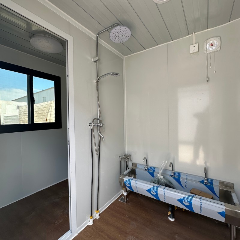 Portable Container Restroom — 20ft Modular Unit with Shower & Office