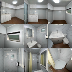 Mobile Container Office Cabin with Fully Equipped Bathroom and Kitchen Sink | Prefab Modular Unit