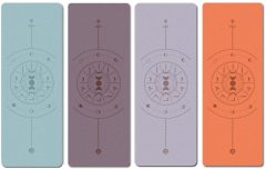 Haiteng 2023 New Premium Frosted Texture Wholesale matt PU Natural Rubber Non-Slip Yoga Mat
